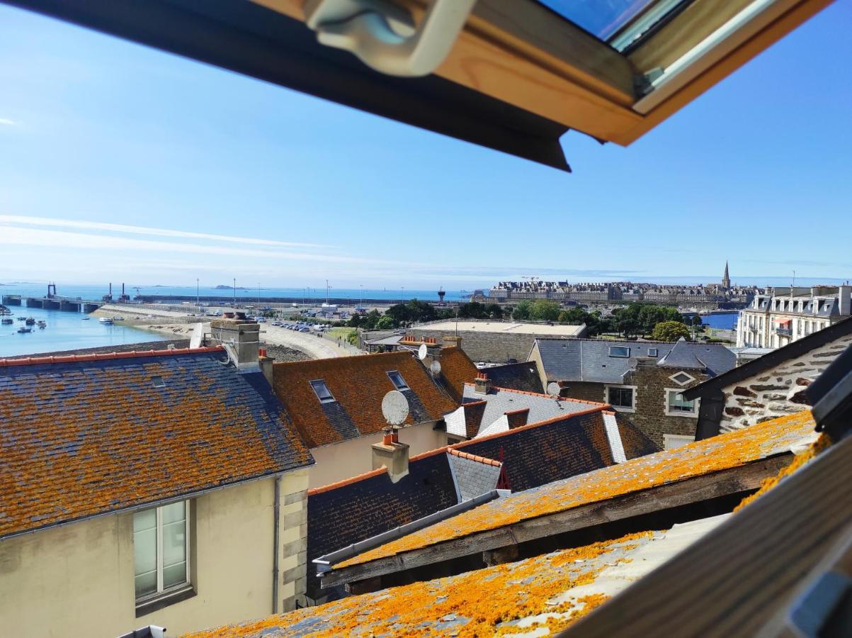 Appartement Saint Malo Vue Sur Mer Et Sur Intra Muros, Ferry, Plage Et Commerces A 50 M Eksteriør bilde