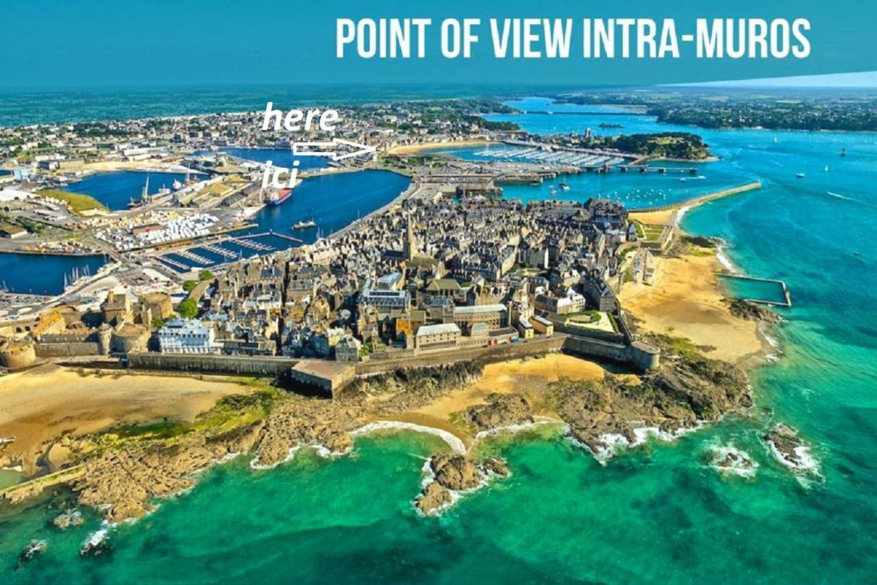 Appartement Saint Malo Vue Sur Mer Et Sur Intra Muros, Ferry, Plage Et Commerces A 50 M Eksteriør bilde