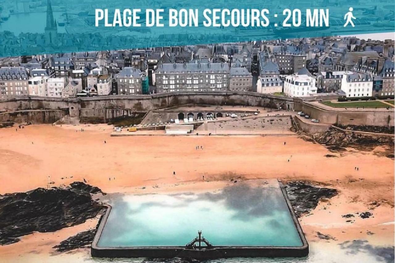 Appartement Saint Malo Vue Sur Mer Et Sur Intra Muros, Ferry, Plage Et Commerces A 50 M Eksteriør bilde