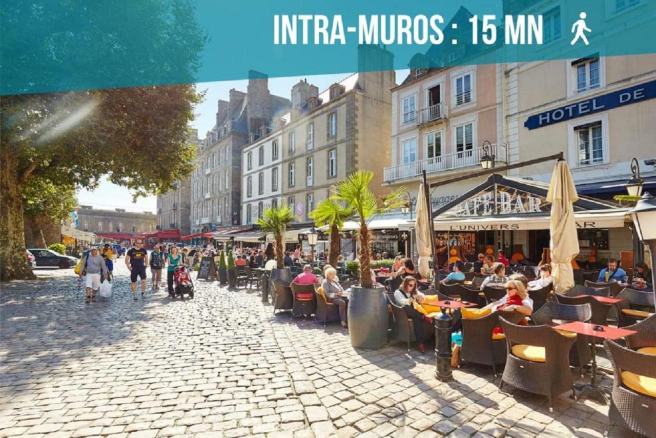 Appartement Saint Malo Vue Sur Mer Et Sur Intra Muros, Ferry, Plage Et Commerces A 50 M Eksteriør bilde